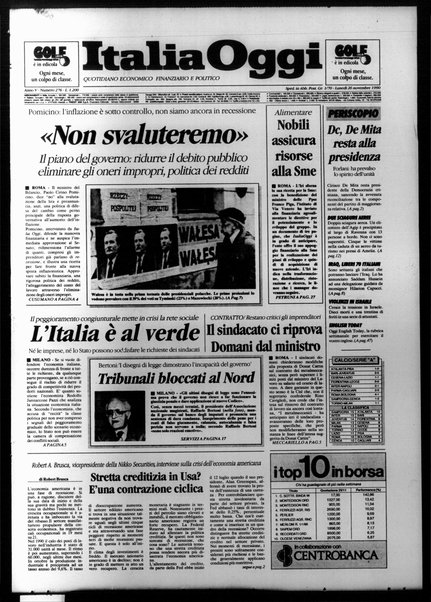 Italia oggi : quotidiano di economia finanza e politica